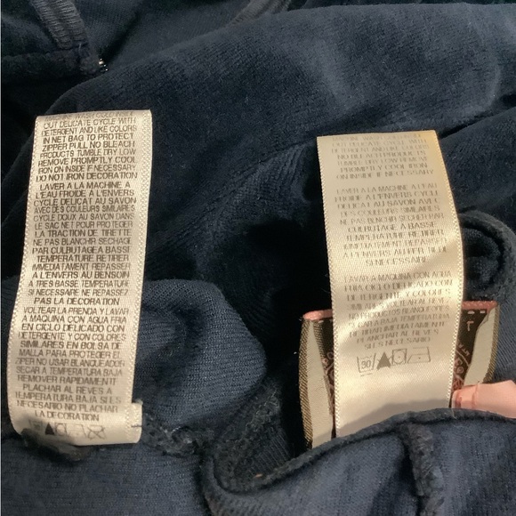 Juicy Couture Velour Pants 34 x 34 Zip Up Hoodie Tracksuit - Picture 14 of 14